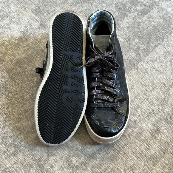 P448 skate high top sneakers - Black Leopard - Picture 3 of 5